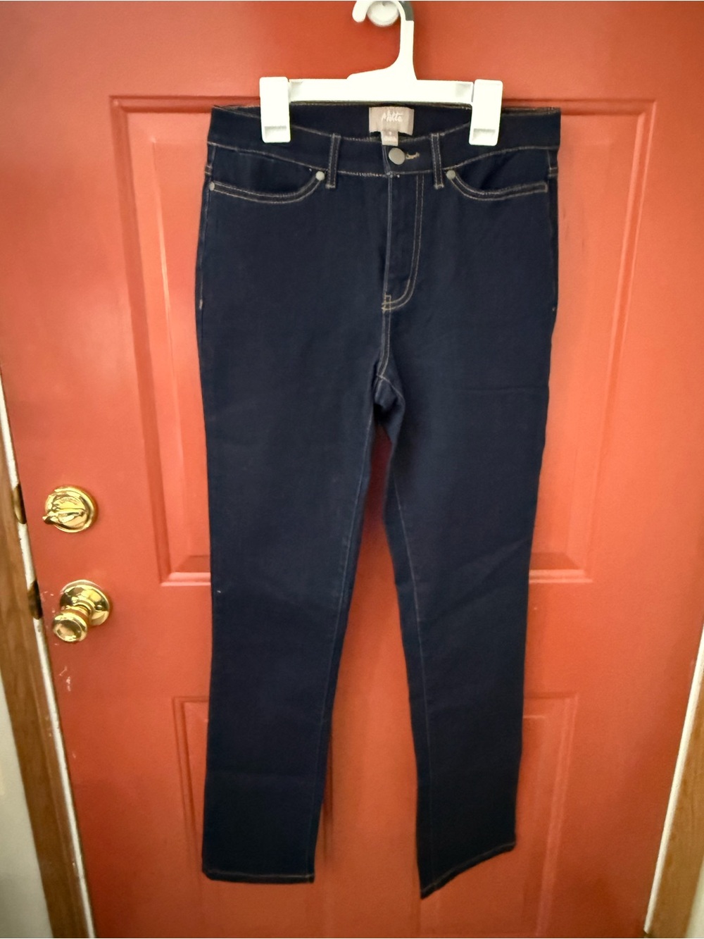 MOTTO Women’s Skinny Jeans in Dark Navy